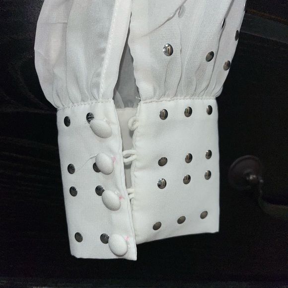 GENERATION LOVE Talia Studded long sleeve blouse size medium - Picture 6 of 8